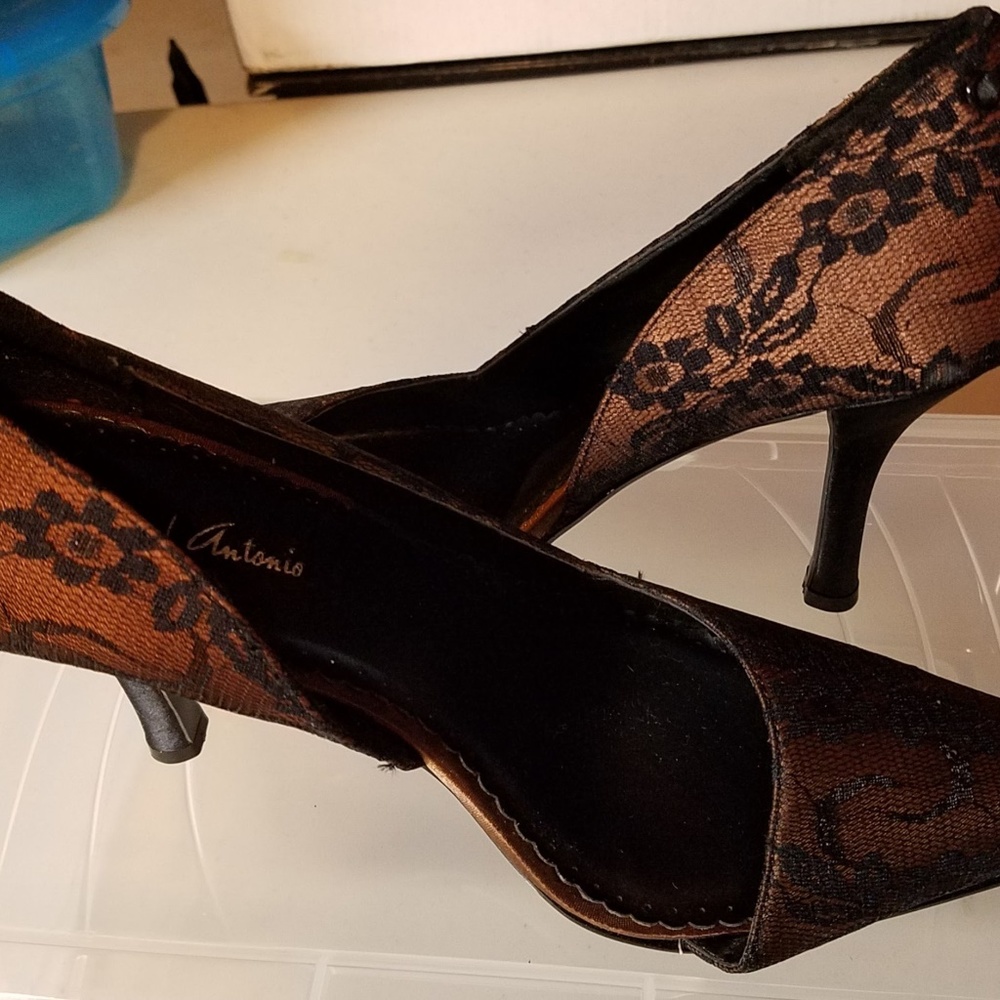 Brown/Black Michael Antonio Shoes--Size 9